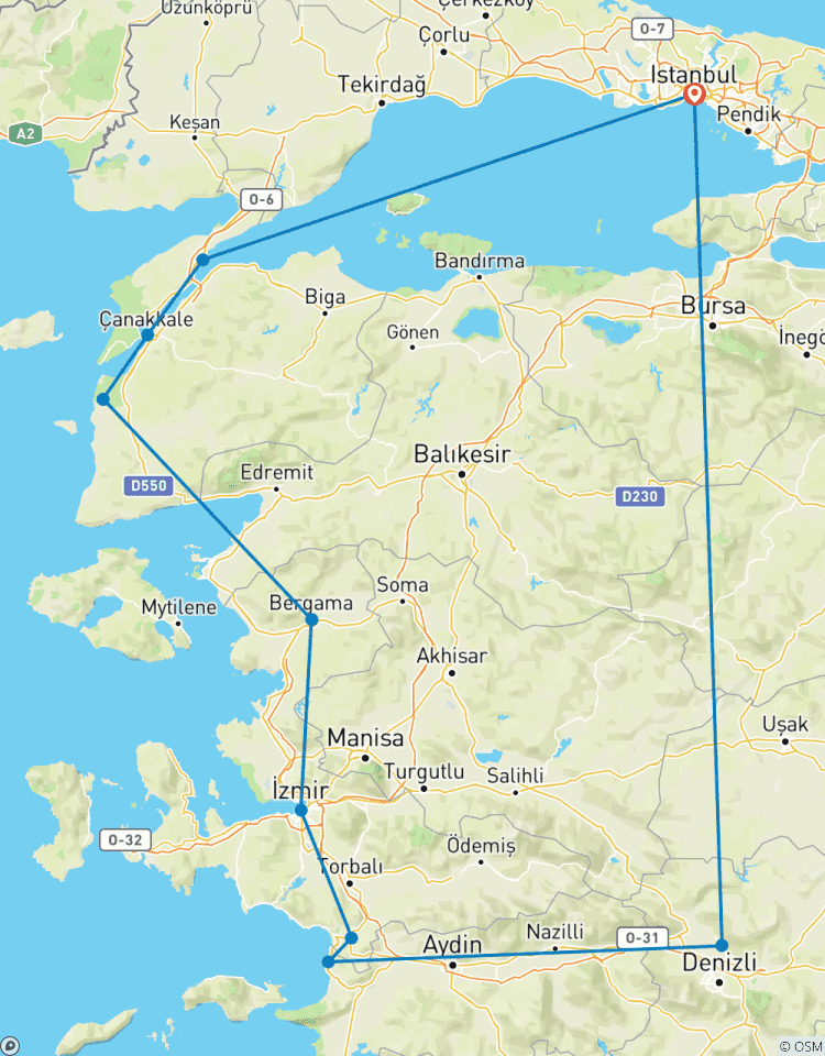 Circuito Tour Privado Premium de 8 Días por TURQUÍA | Esplendor Occidental: A través de Troya y las Leyendas del Egeo | Viaje por Carretera VIP | by ANGELS VACATIONS