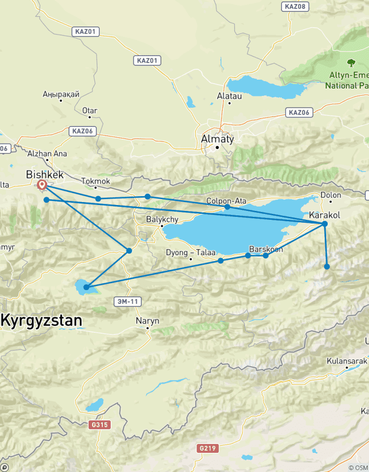 9-daagse rondreis in Kirgizië-rondreis