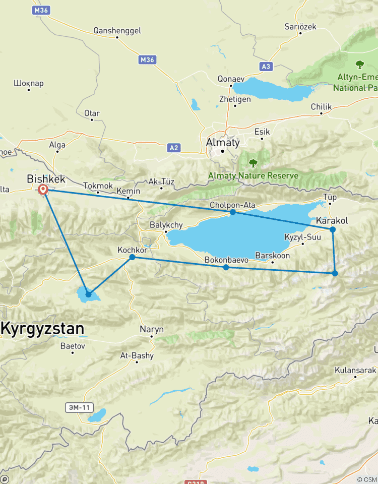 10 Tage 9 Nächte Tour in Kirgisistan Rundreise