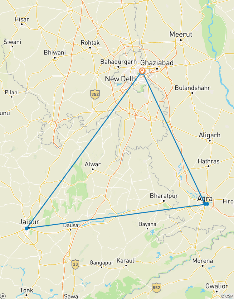 Circuito Excursión de 2 días por el Triángulo de Oro de la India