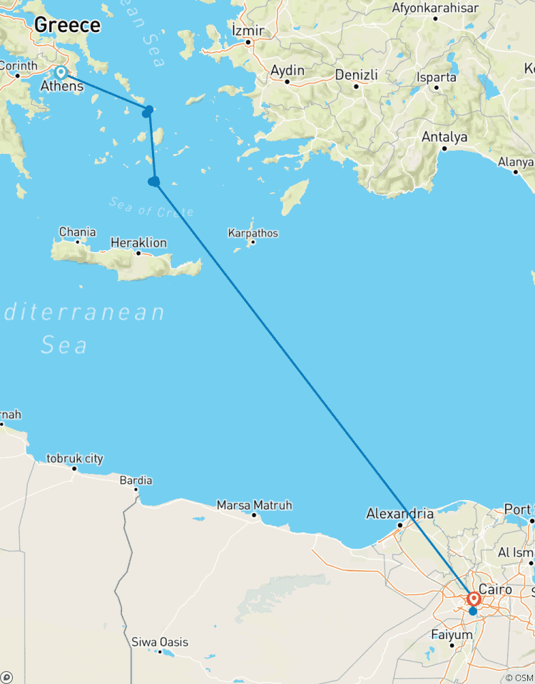 ADONISGriechenland & Ägypten : Athen, Mykonos, Santorin & Kairo (Hotels, Fähren, Flüge & Touren) Rundreise