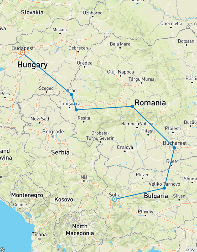 3 europäische Hauptstädte: Sofia, Bukarest & Budapest - Kleingruppenreise Rundreise
