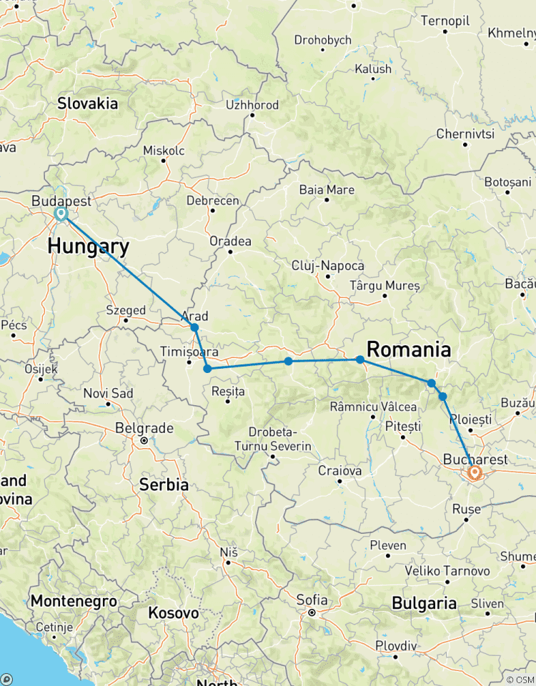 Budapest to Bucharest & Transylvania - Small Group Tour Tour