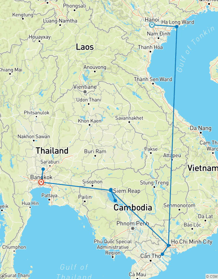 Découvrez les secrets de l\'Asie du Sud-Est : Circuit Vietnam - Cambodge - Thaïlande en 12 jours circuit