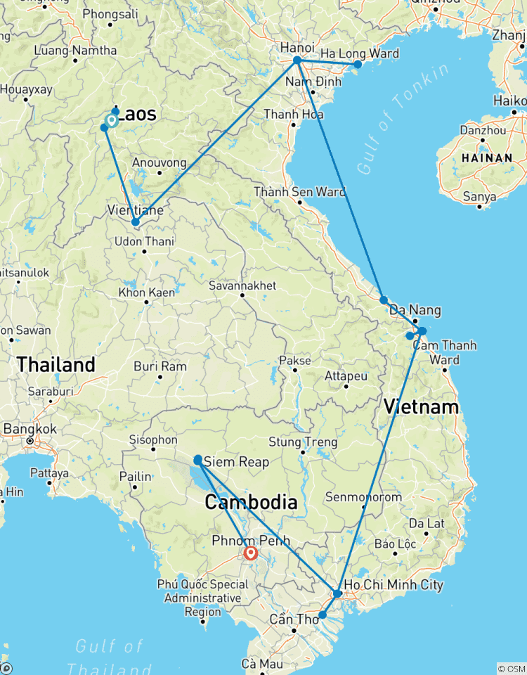 Découvrir l\'Indochine : Laos - Vietnam - Cambodge en 21 jours circuit