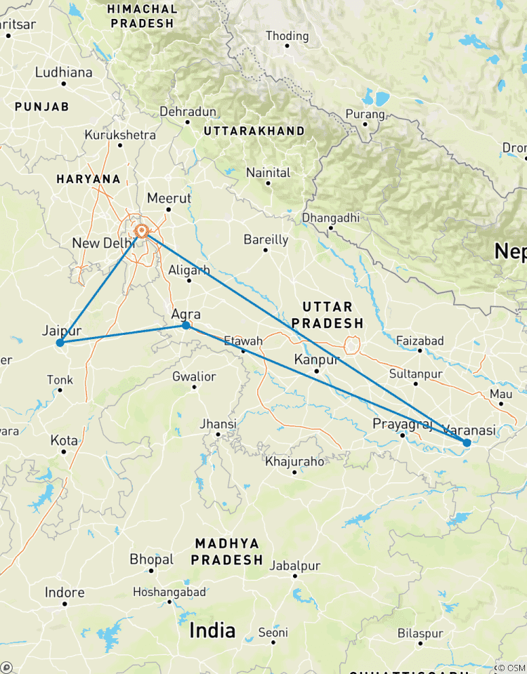 Explore the Golden Triangle & Varanasi: Culture, History, and Spirituality Tour