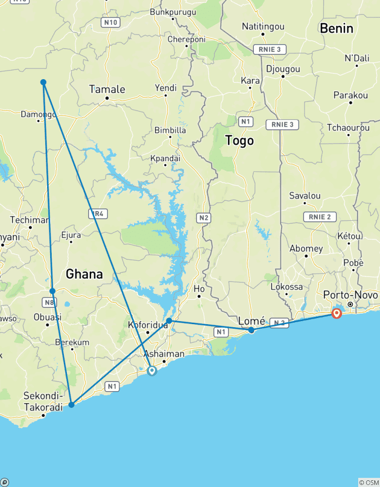 Ghana, Togo & Benin Kulturreise Rundreise