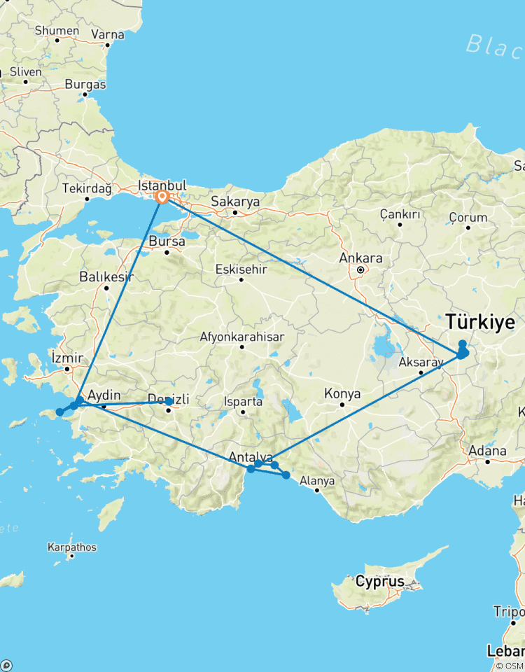 12 Tage Wunderbares der Türkei mit einer Fähre zur Insel Samos Rundreise