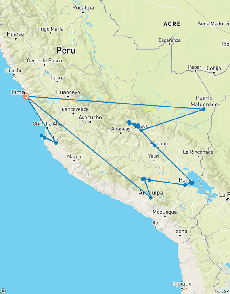 Premium Peru in Depth avec la vallée d\'Ica circuit