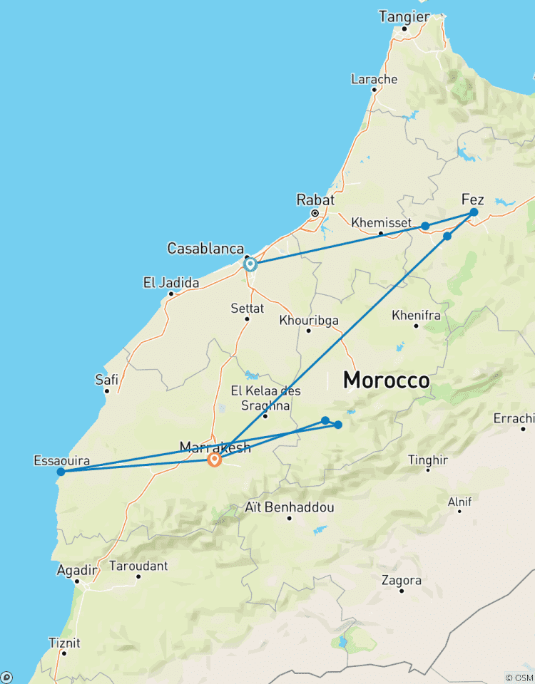 Premium – het beste van Marokko – incl. Essaouira-rondreis