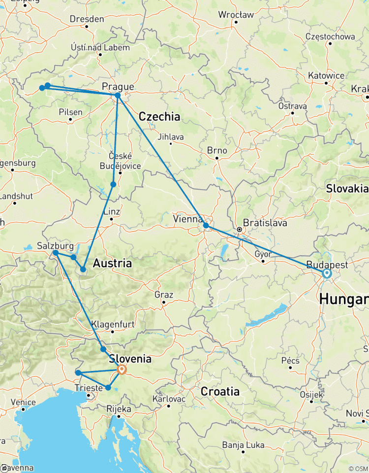 Petit groupe : Villes impériales et Alpes autrichiennes au départ de Budapest circuit