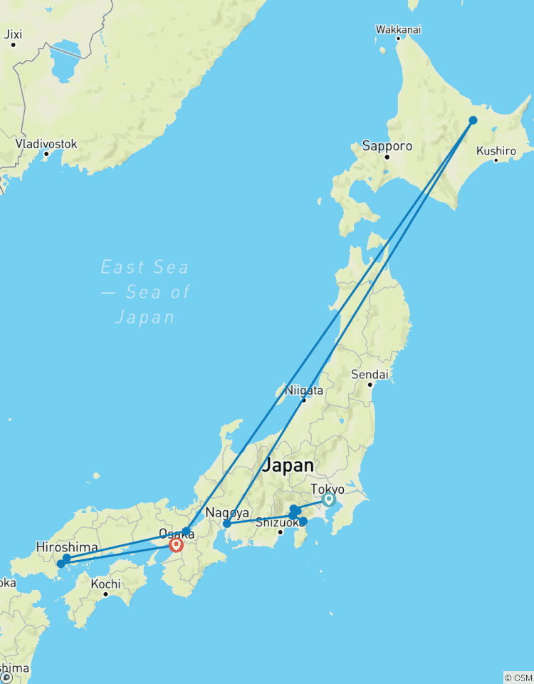 9 jours Japan Express de Tokyo à Osaka(Privé avec guide et chauffeur)- Umetravel circuit
