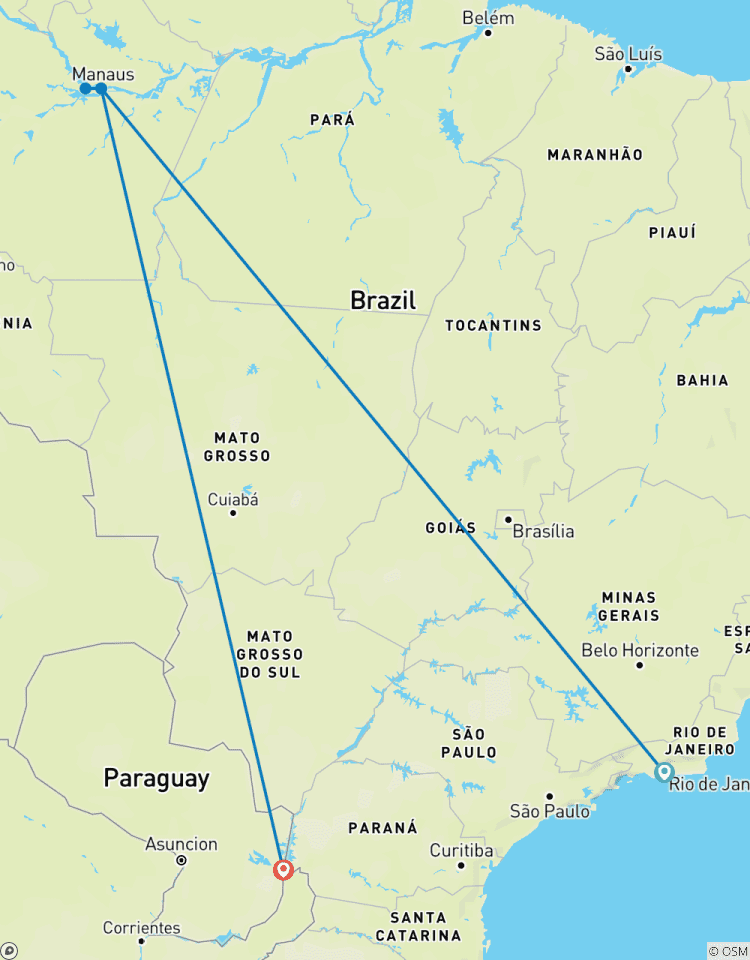 Rio, the Amazon & Iguazu Falls - 9 days Tour