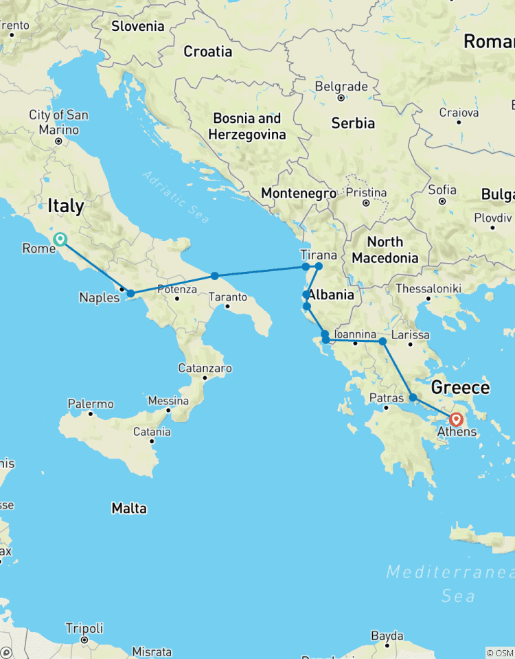 Circuito La Vuelta al Mundo Antiguo: Italia - Albania - Grecia