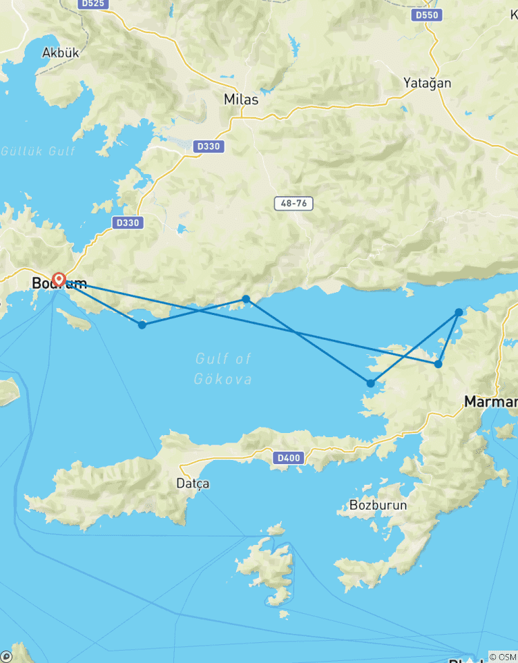 Gulet Roulette | 6 Cabins Private Blue Cruise | Bodrum-Gulf of Gokova Tour