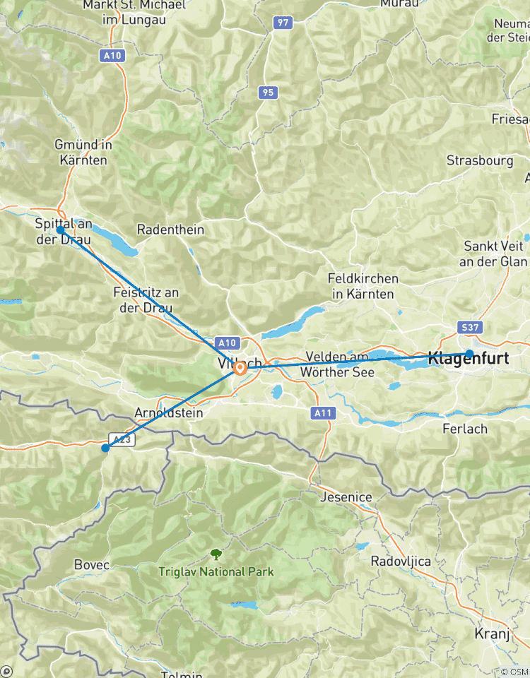 Voyage en étoile Alpe-Adria circuit
