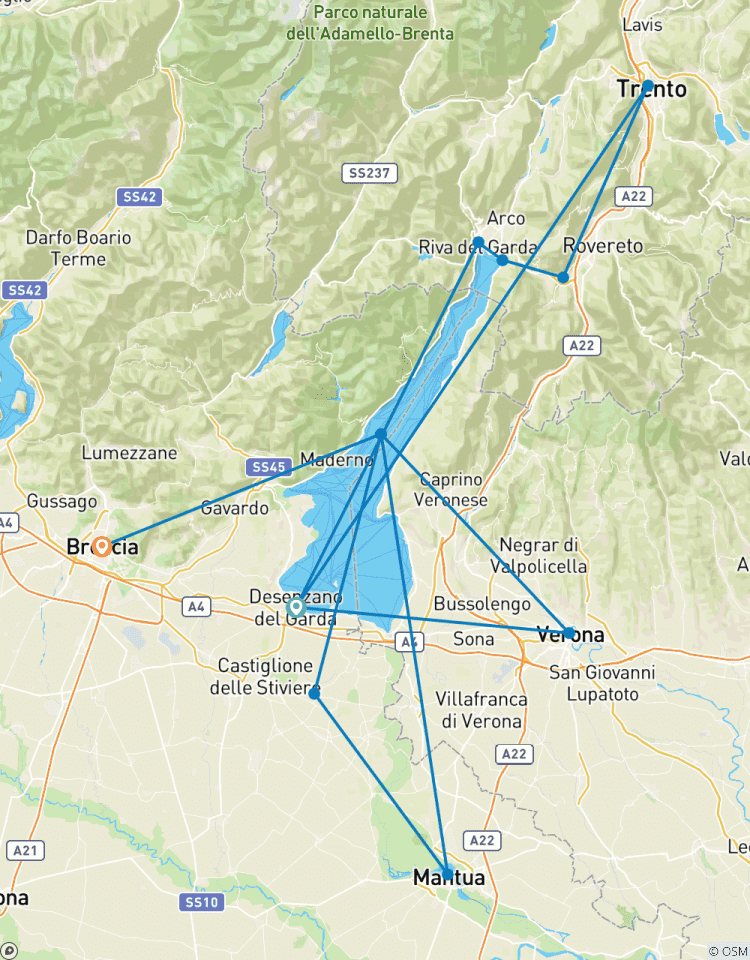 Tour du lac de Garde circuit