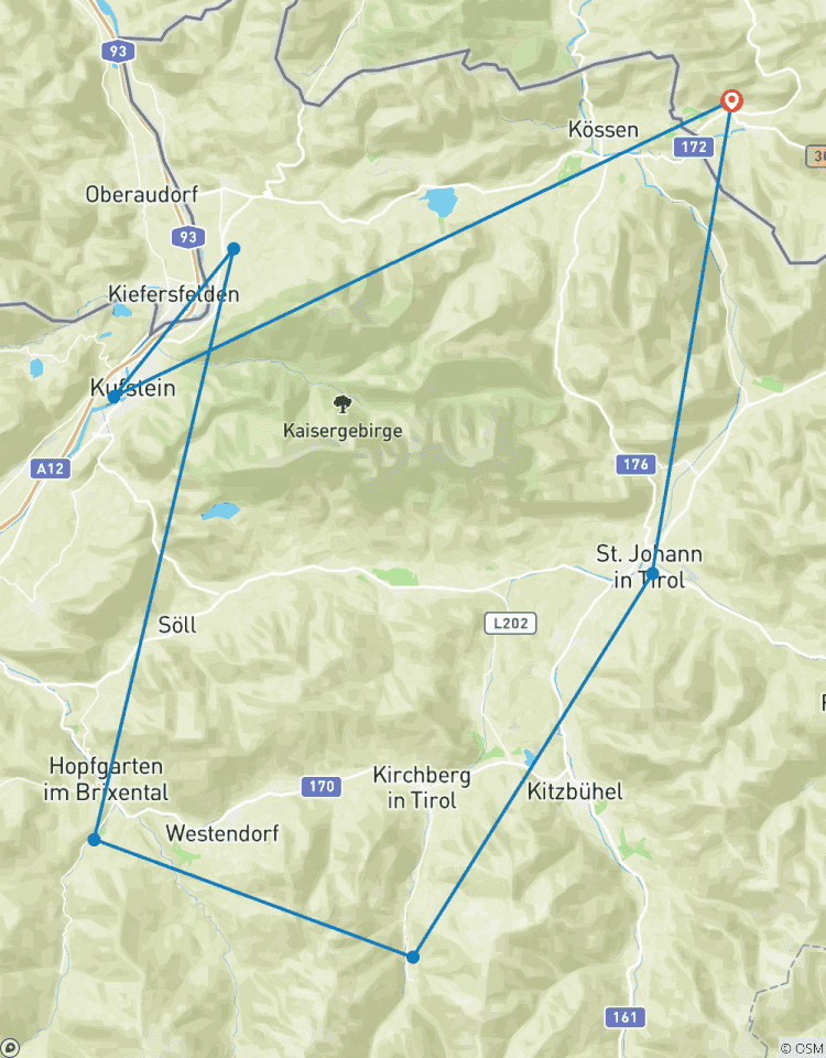 Circuito Alrededores del Wilder Kaiser incl. traslado de equipaje
