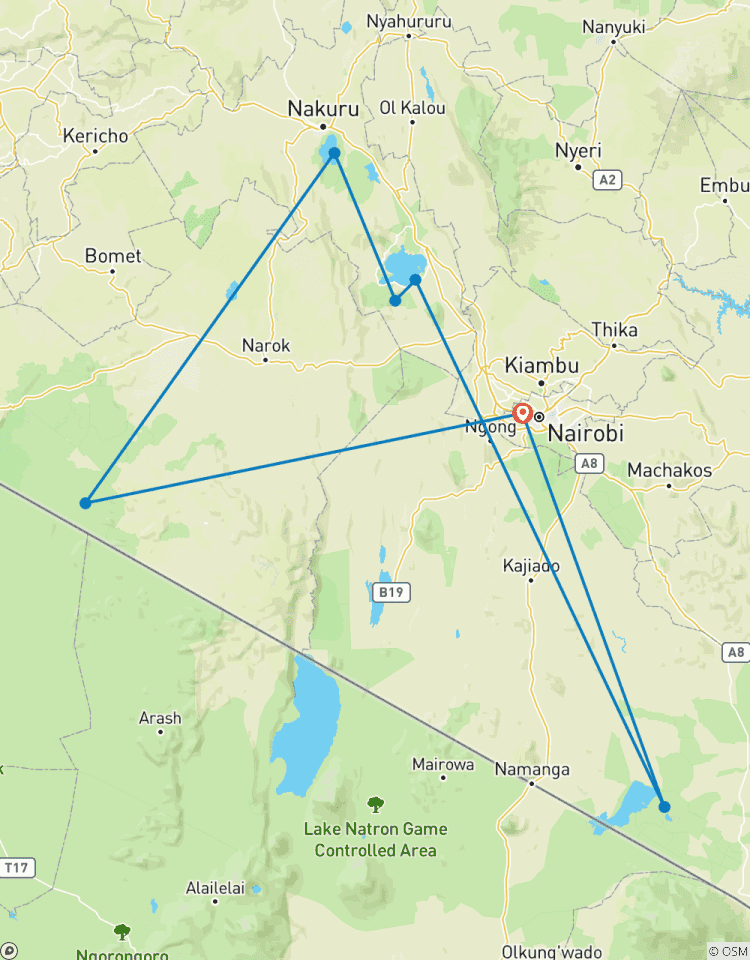 7-Day Explore Amboseli, Nakuru, Maasai Mara, Naivasha Safari Tour