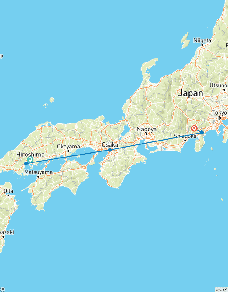 5 Tage Impression Japan(Privater Reiseführer und Fahrer)- Umetravel Rundreise