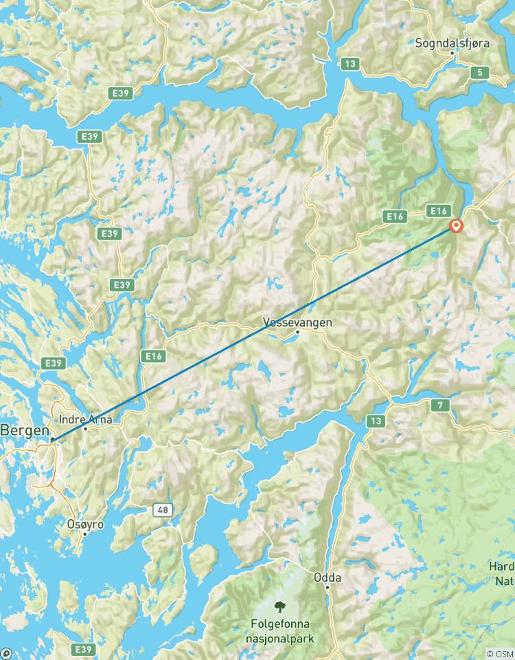 Voyage à travers les fjords circuit