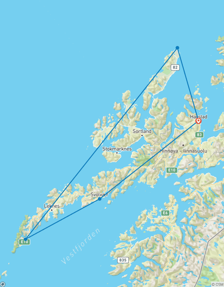 Les incroyables îles Lofoten (Harstad, Andenes, Reine et Svolvær) circuit