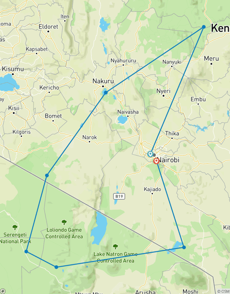 10 Tage Kenia und Tansania Mittelstrecken-Safari Rundreise