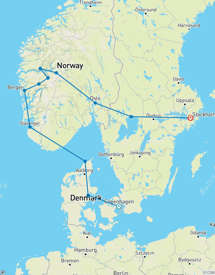 Treasures of Scandinavia 10 Day Tour