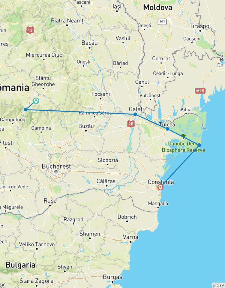 De la Transylvanie au delta du Danube circuit