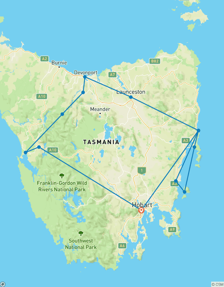 La faune et la flore de Tasmanie circuit