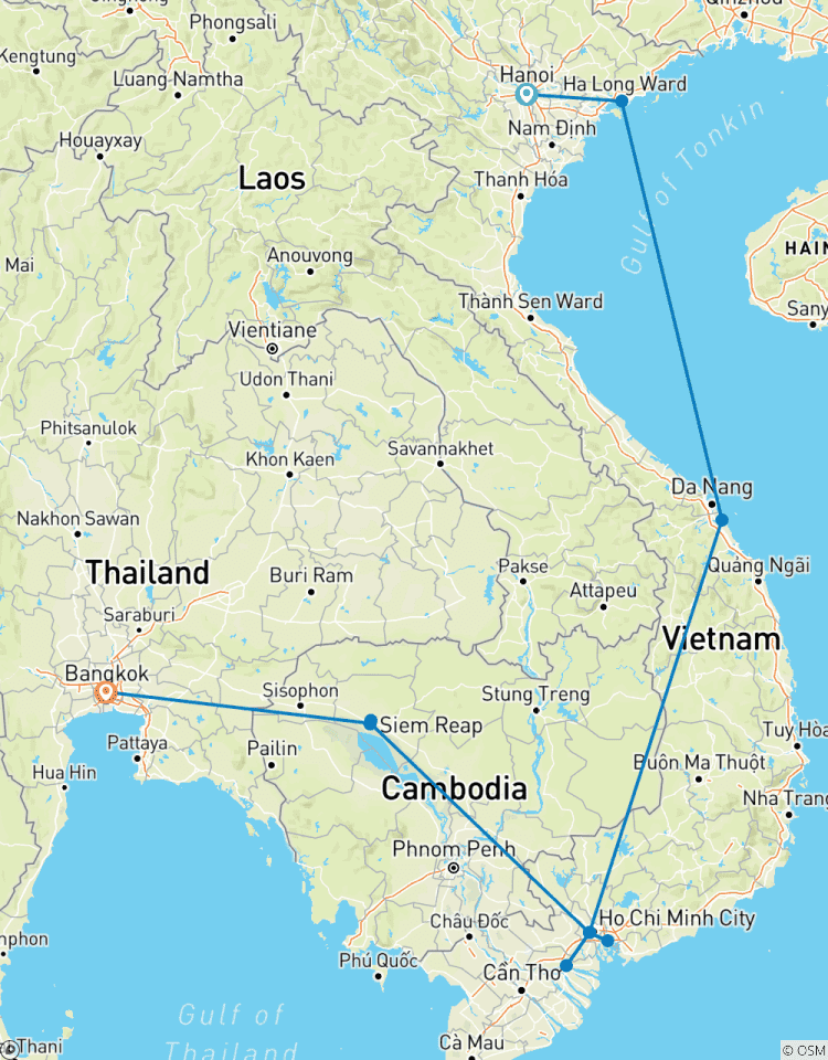 Circuito Gran Recorrido por Tailandia, Camboya y Vietnam