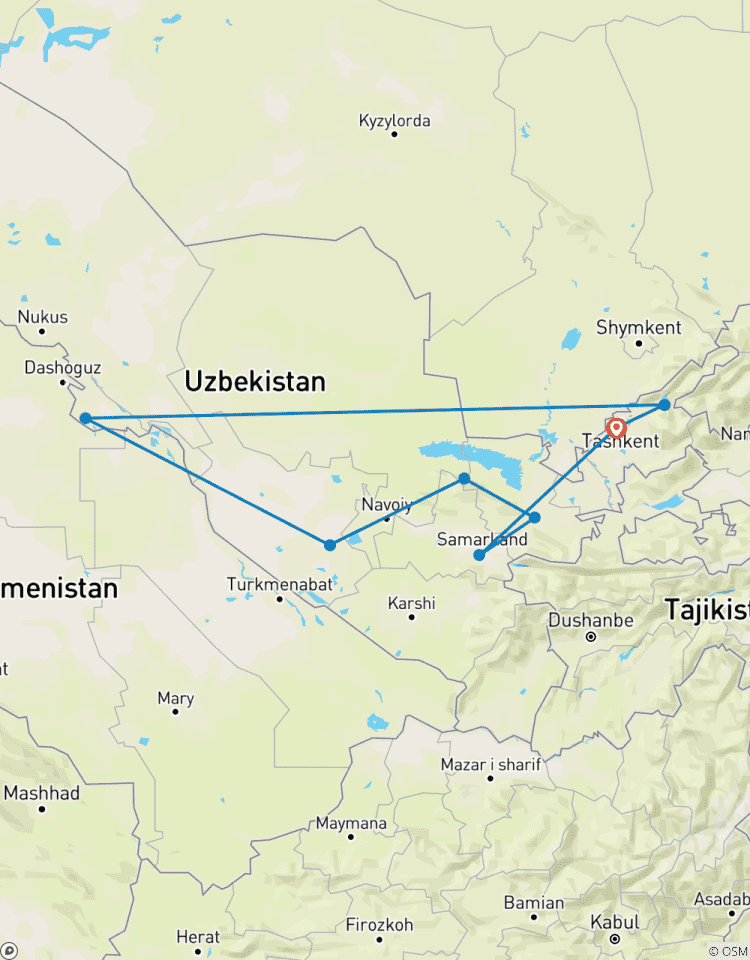 Circuito Ruta de senderismo de 16 días por Uzbekistán