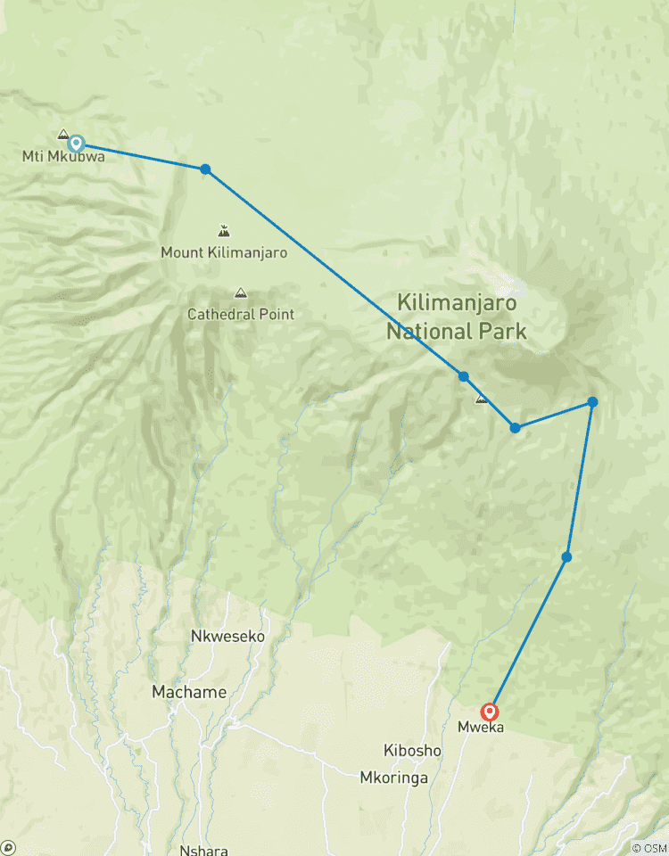Circuito 7 días Ruta Lemosho