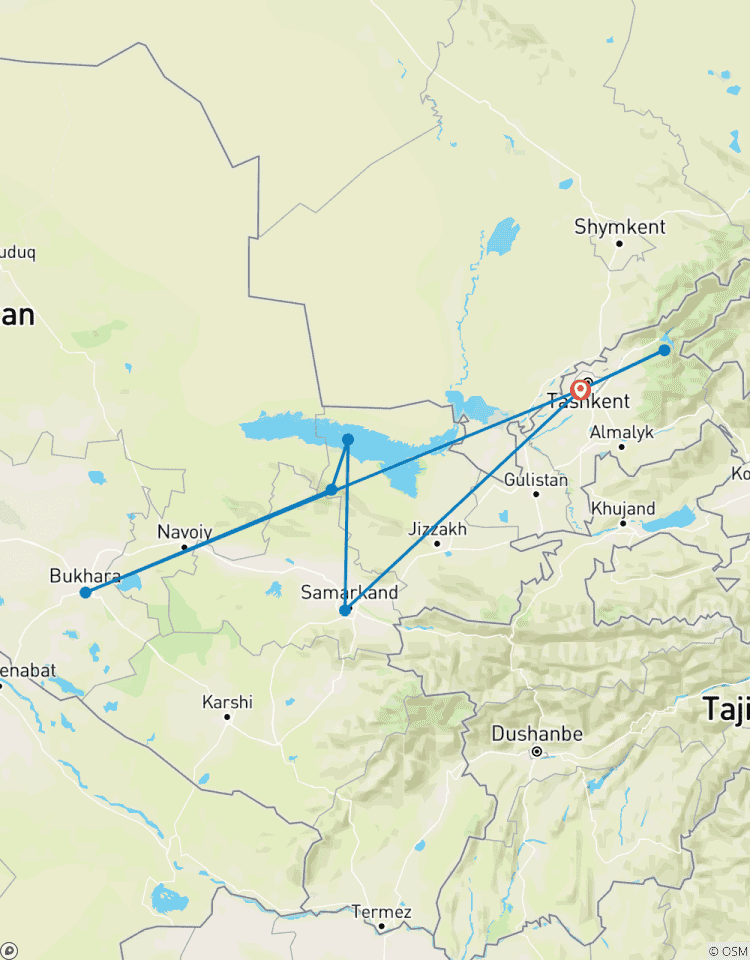 Circuito Ruta de senderismo de 12 días por Uzbekistán