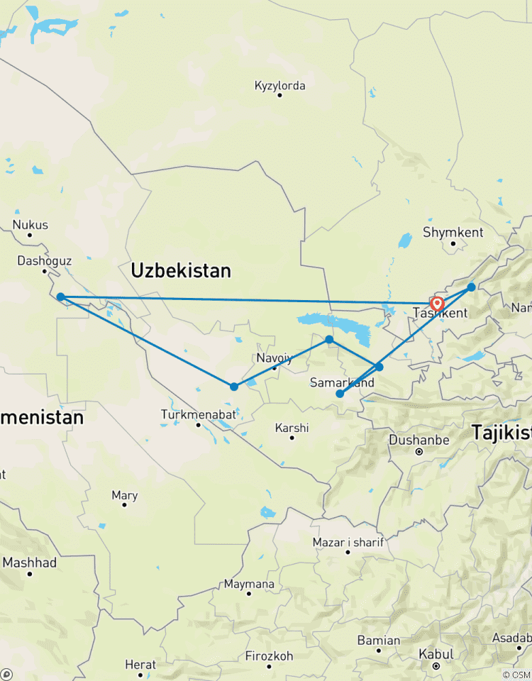Circuito Ruta de senderismo de 14 días por Uzbekistán