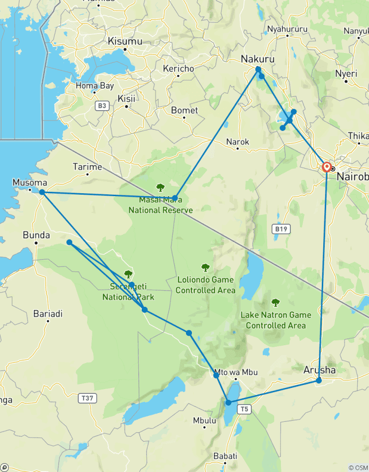 Circuito Safari Privado de 11 Días y 10 Noches por Kenia y Tanzania