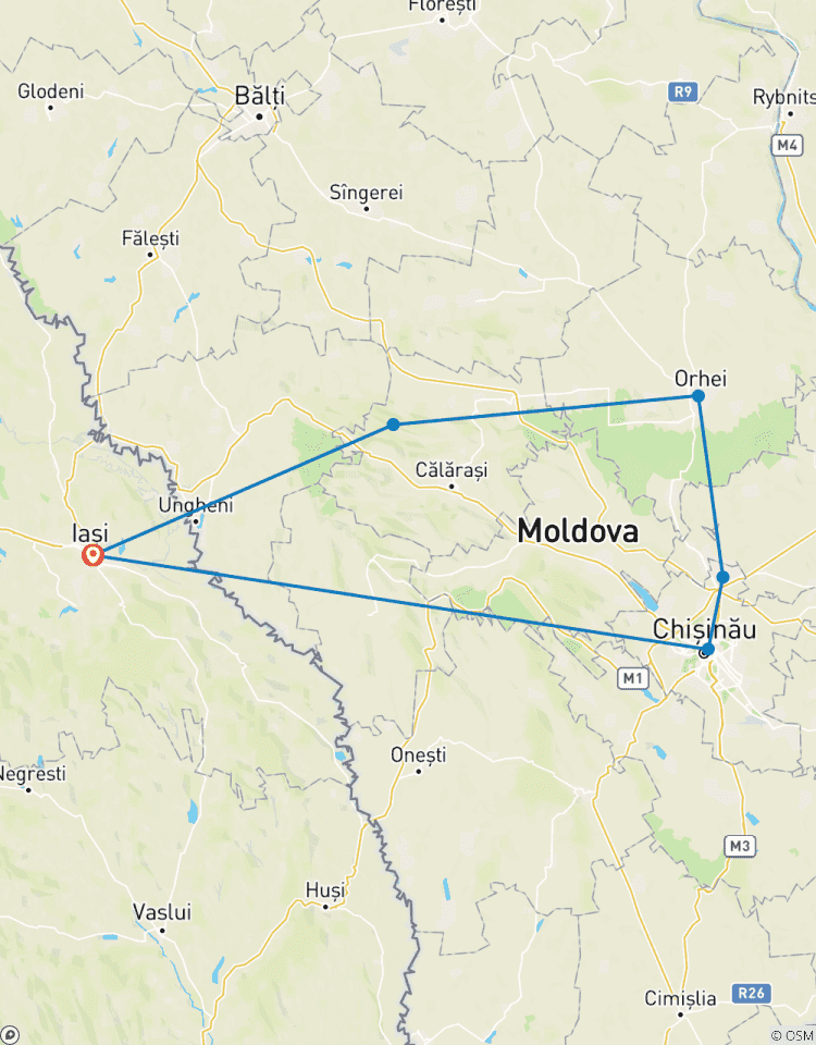 2 days from Iasi to Moldova Republic with Cricova Winery Tour