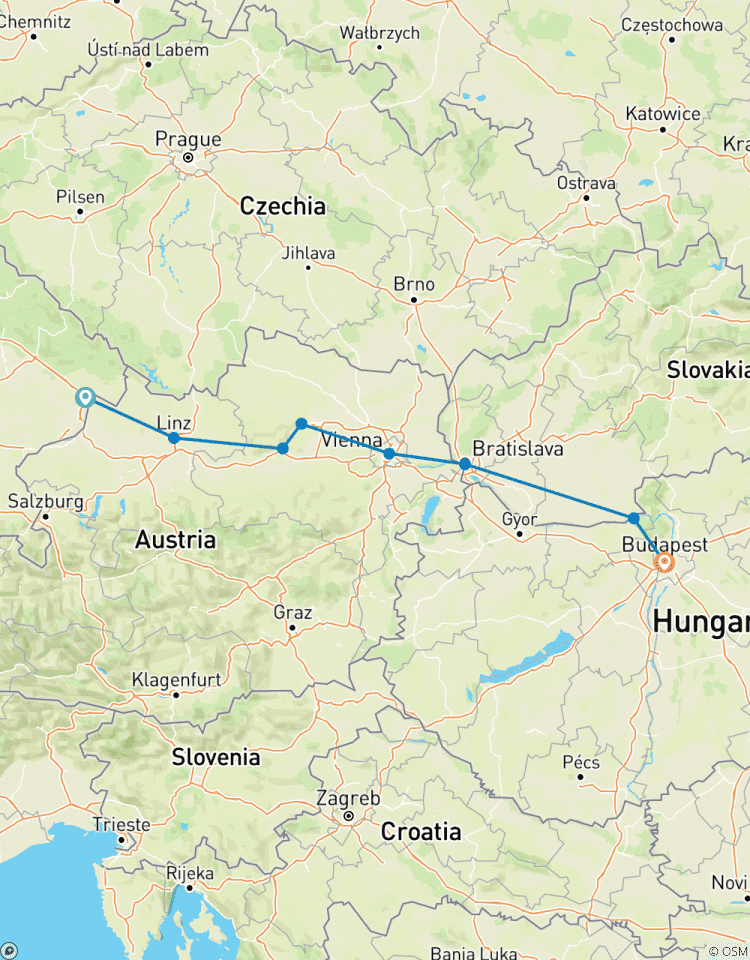 Classical Danube Cruise (Passau - Budapest) (8 destinations) Tour