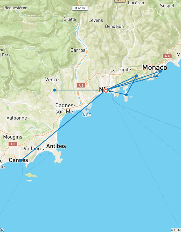 Spotlight auf die Côte d\'Azur Rundreise