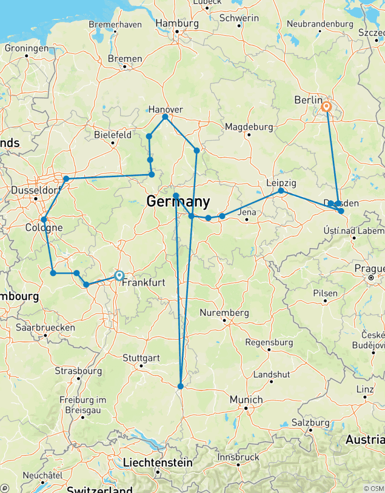 Tour of the Heart of Germany, Ending in Berlin Tour