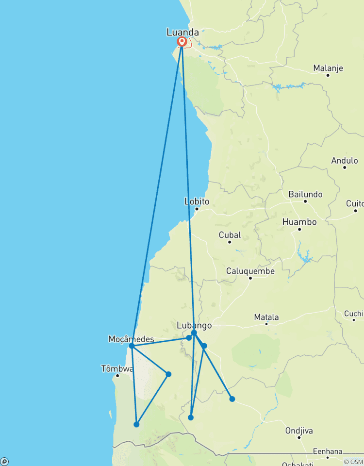 Kulturelle und indigene Expedition durch das südliche Angola 12 Tage/11 Nächte Rundreise