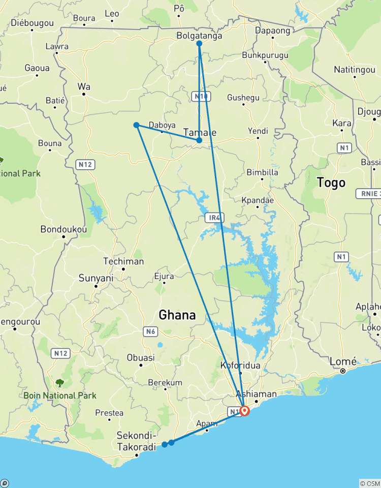 Nördliche Territorien von Ghana : Savanne und Stämme Rundreise
