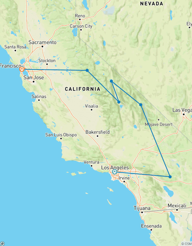 Circuito Círculo de Parques Nacionales de California: De la Arena a la Nieve, Joshua Tree, Valle de la Muerte y Yosemite