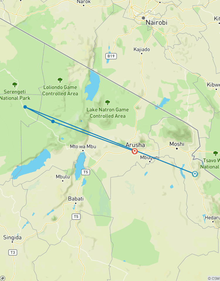 Erleben Sie Tansania Lodge Safari - Serengeti & Ngorongoro Krater Rundreise