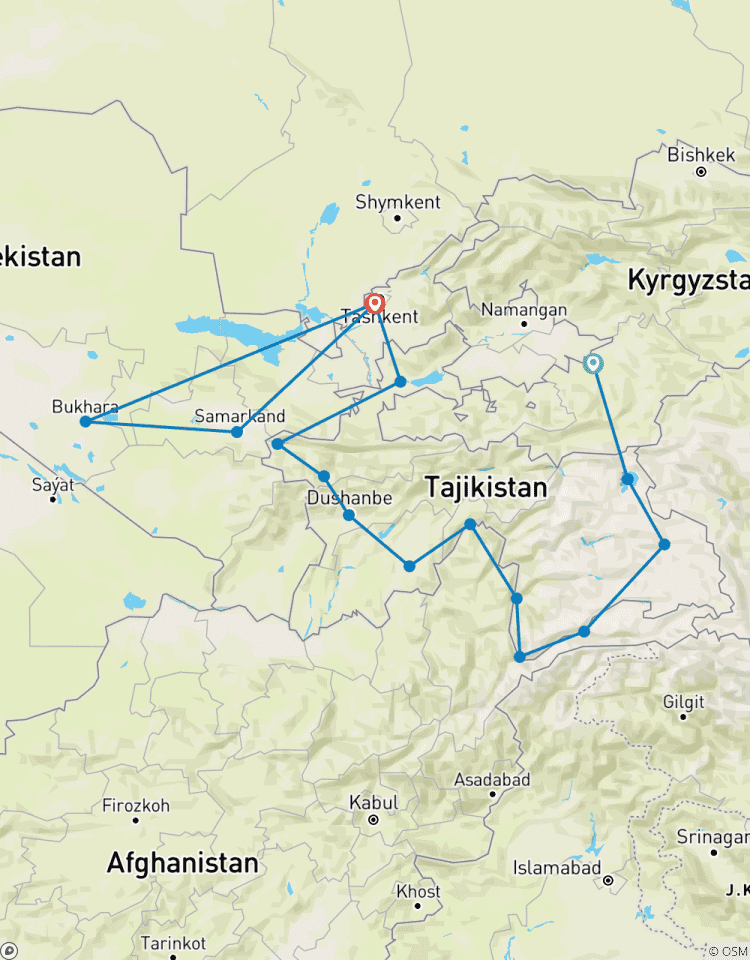 Pamir-Highway und Seidenstraße (18 Tage) Rundreise