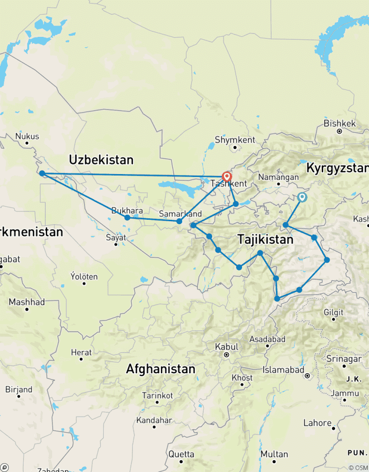 Pamir-Highway und Seidenstraße (19 Tage) Rundreise