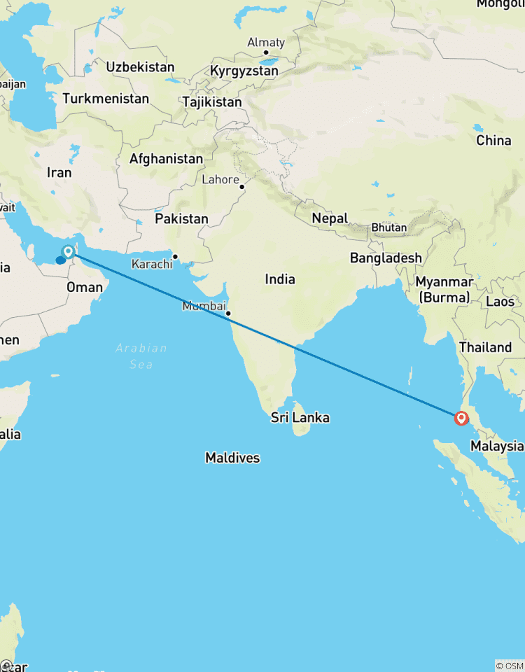 Atemberaubende Dubai & ruhige Phuket Insel Reise Rundreise