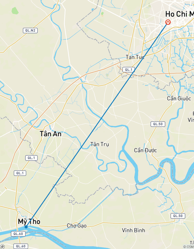 Circuito Delta del Mekong 2 días 1 noche con el mercado flotante de Cai Rang
