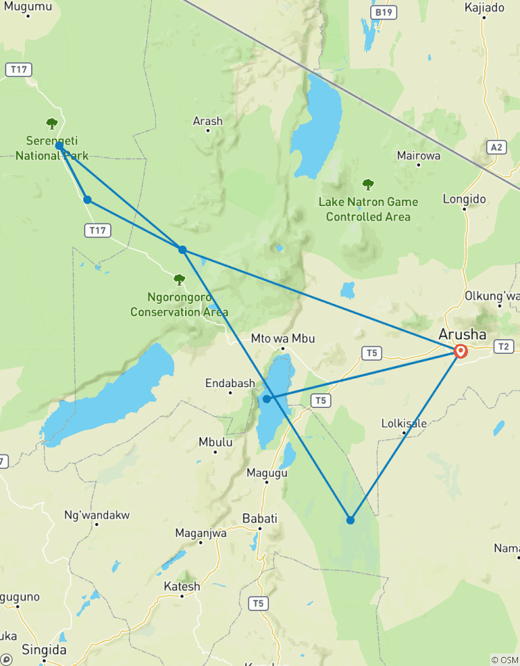 Circuito La mejor experiencia de safari de 6 días en Tanzania