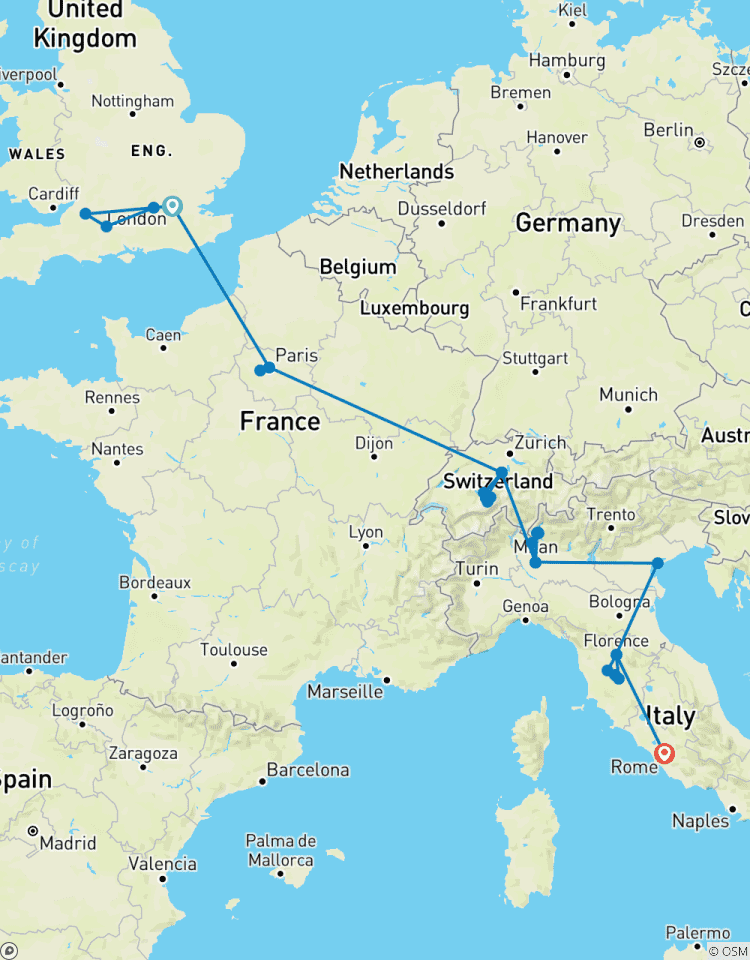 Wonders of Europe: A 17-Day Grand Tour from London to Rome Tour